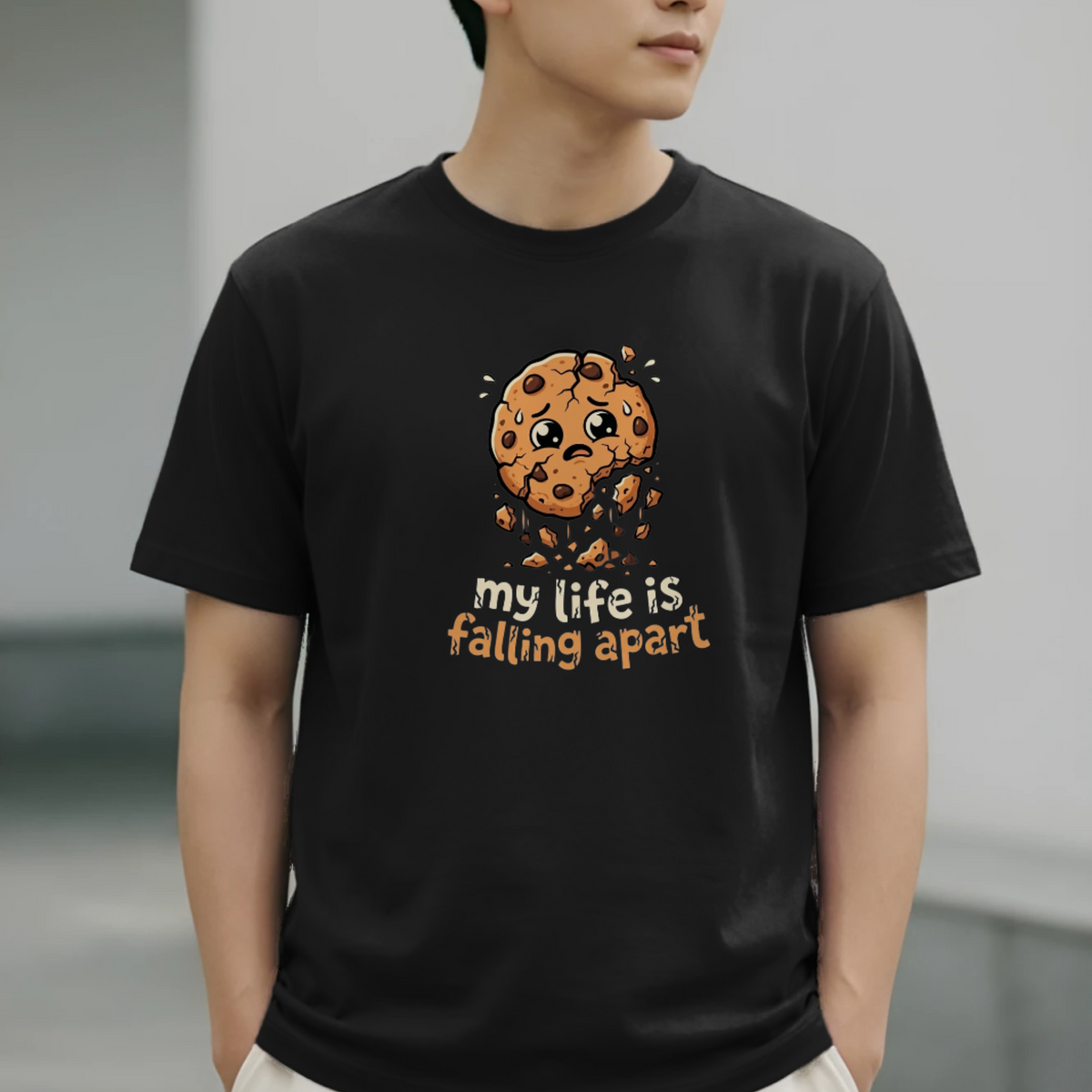 Crumbling Cookie Graphic T-Shirt