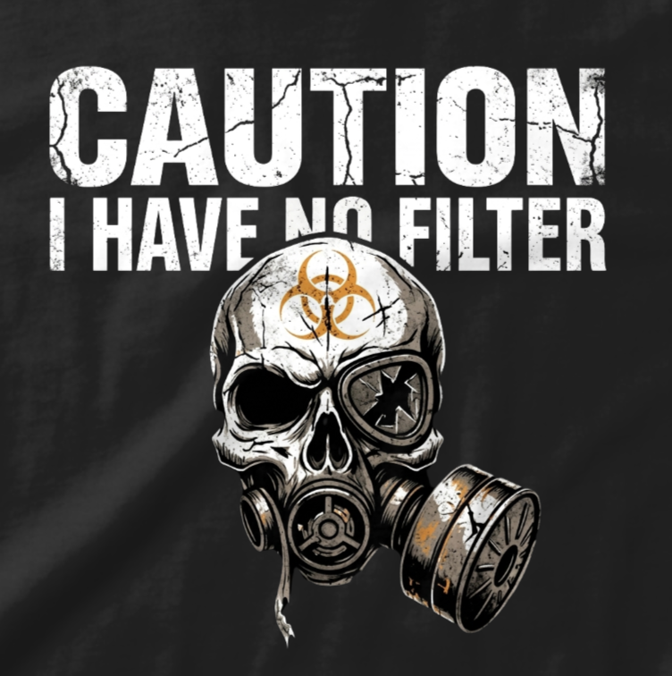 Caution Bold Graphic T-Shirt