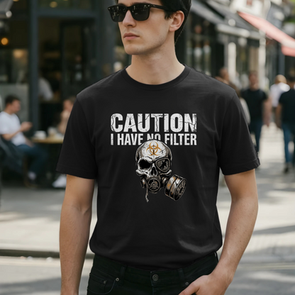 Caution Bold Graphic T-Shirt