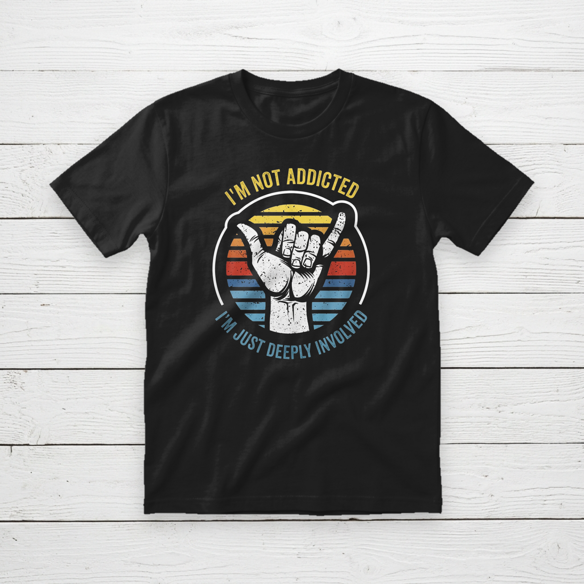 Not Addicted Vintage Graphic T-Shirt