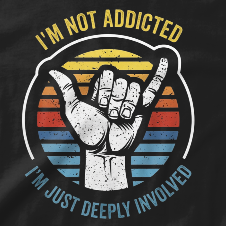 Not Addicted Vintage Graphic T-Shirt