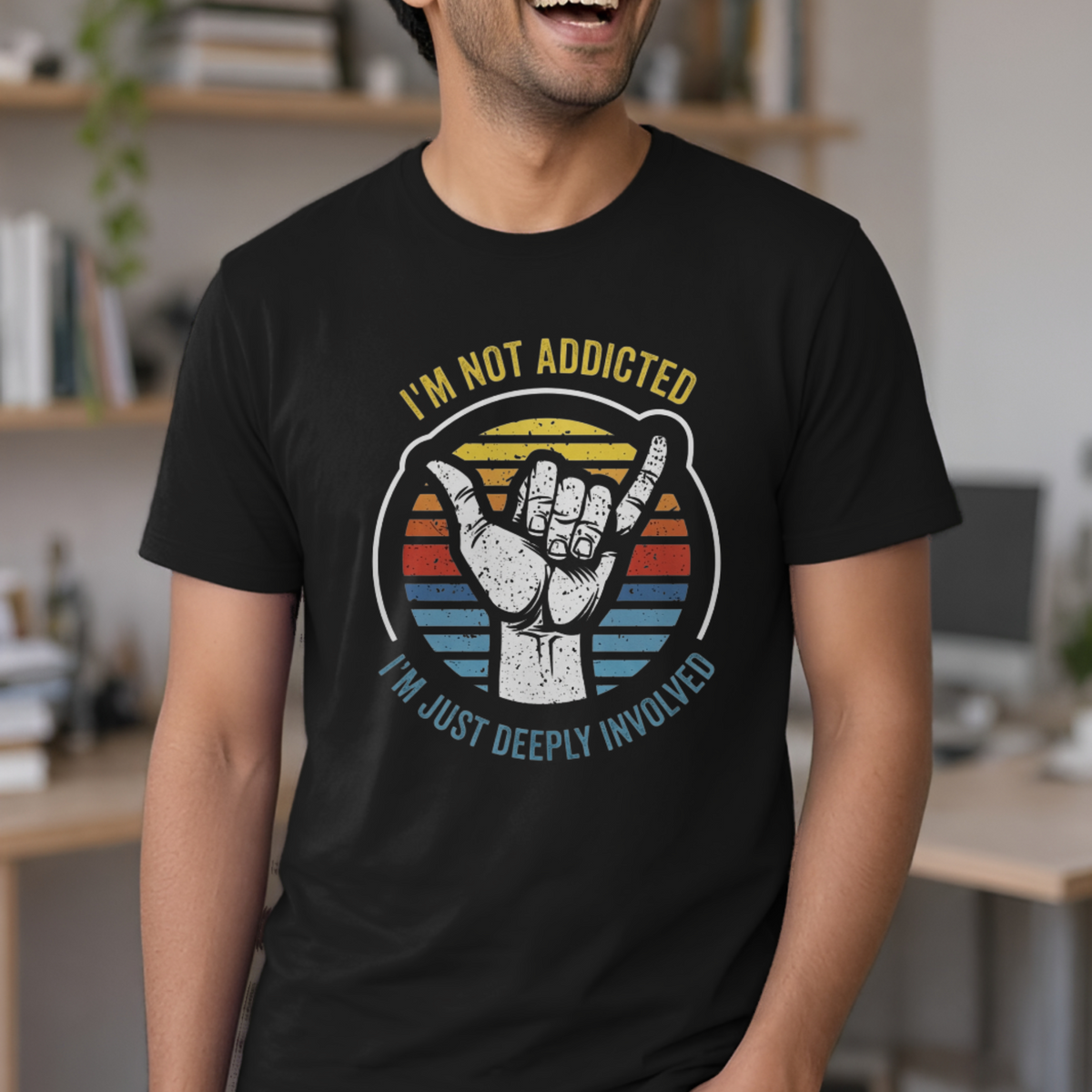 Not Addicted Vintage Graphic T-Shirt