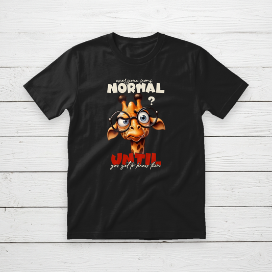 Quirky Giraffe Graphic T-Shirt