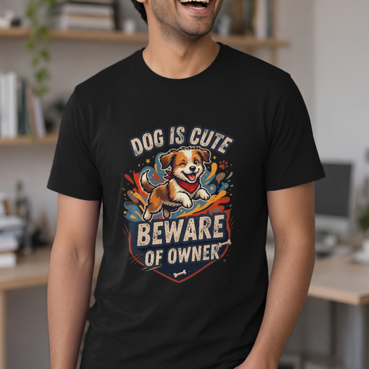 Beware Of Owner Unisex Pet Lovers T-Shirt