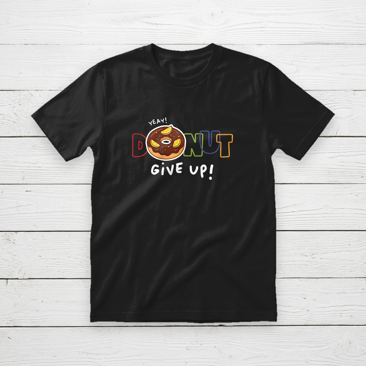 DONUT Give Up Graphic T-Shirt