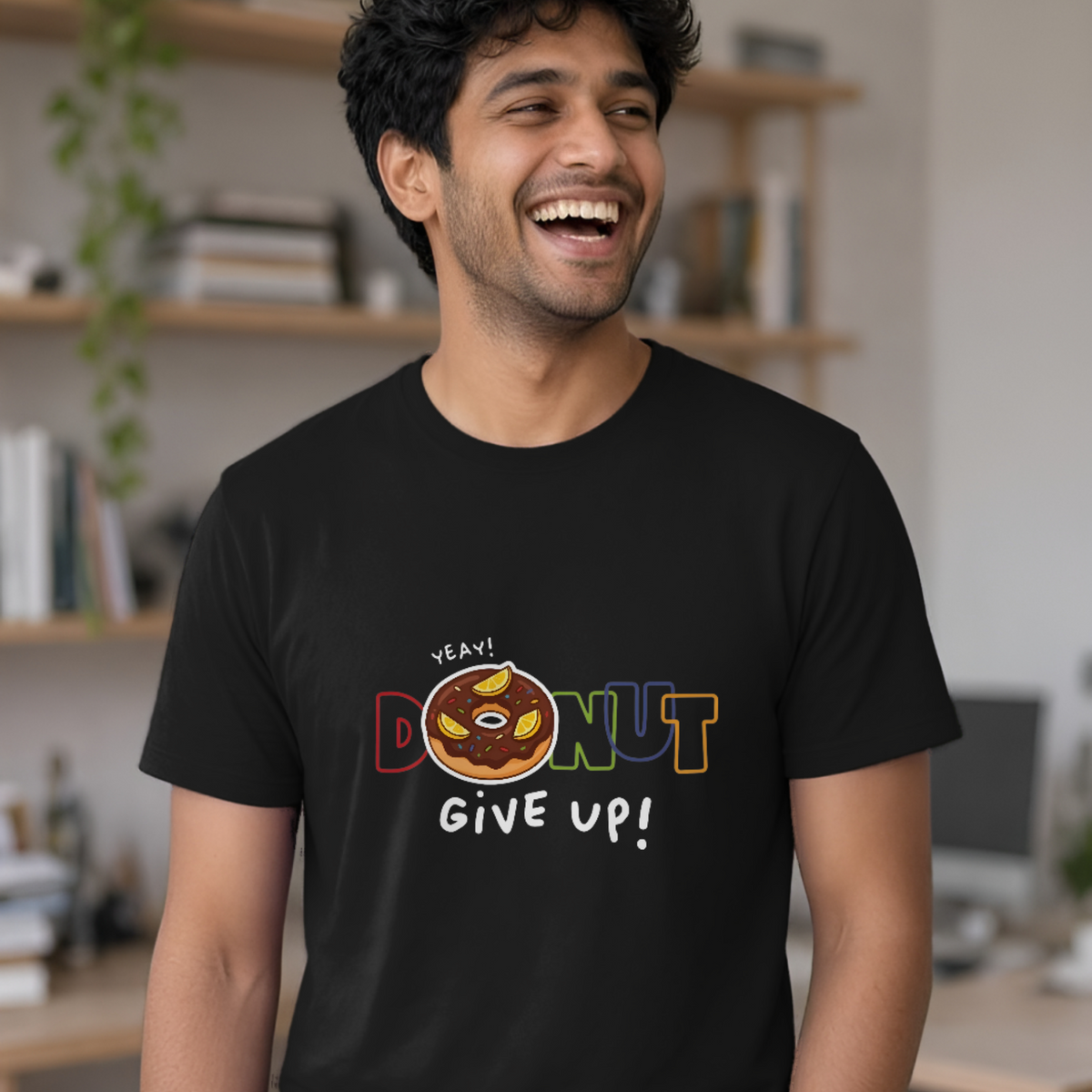 DONUT Give Up Graphic T-Shirt