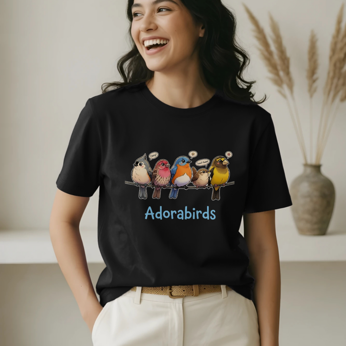 Adorable Birds Pet Lovers Unisex T-Shirt