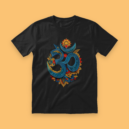 Om Threads Bhakti Spirituality Unisex T-Shirt