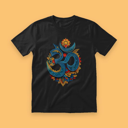 Om Threads Bhakti Spirituality Unisex T-Shirt