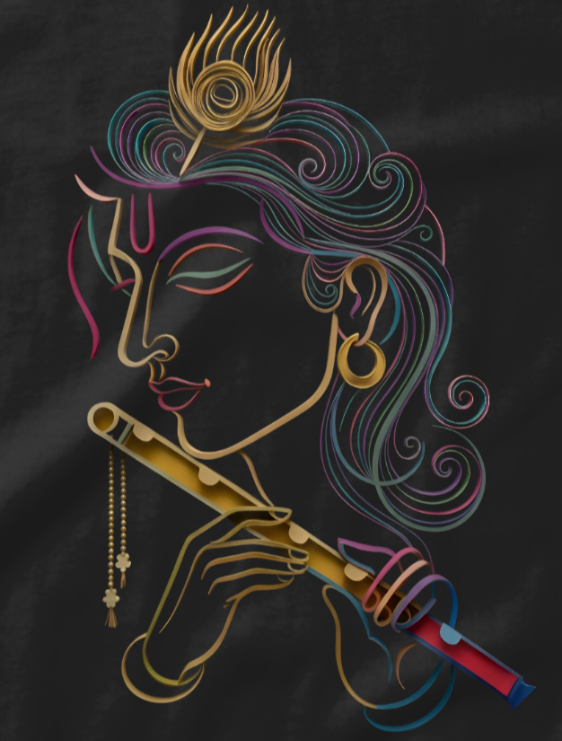 Shree Krishna Bhakti Spirituality Unisex T-Shirt