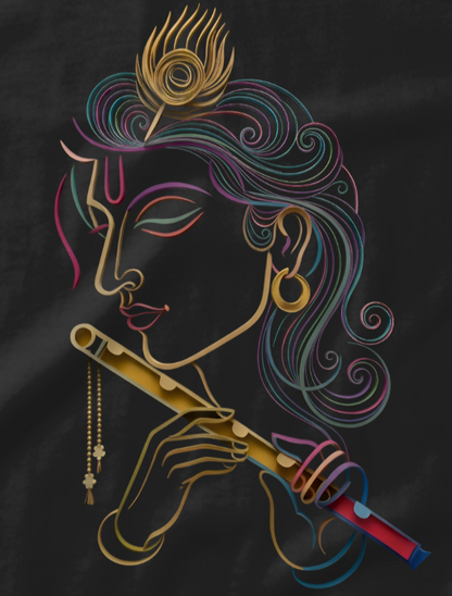 Shree Krishna Bhakti Spirituality Unisex T-Shirt