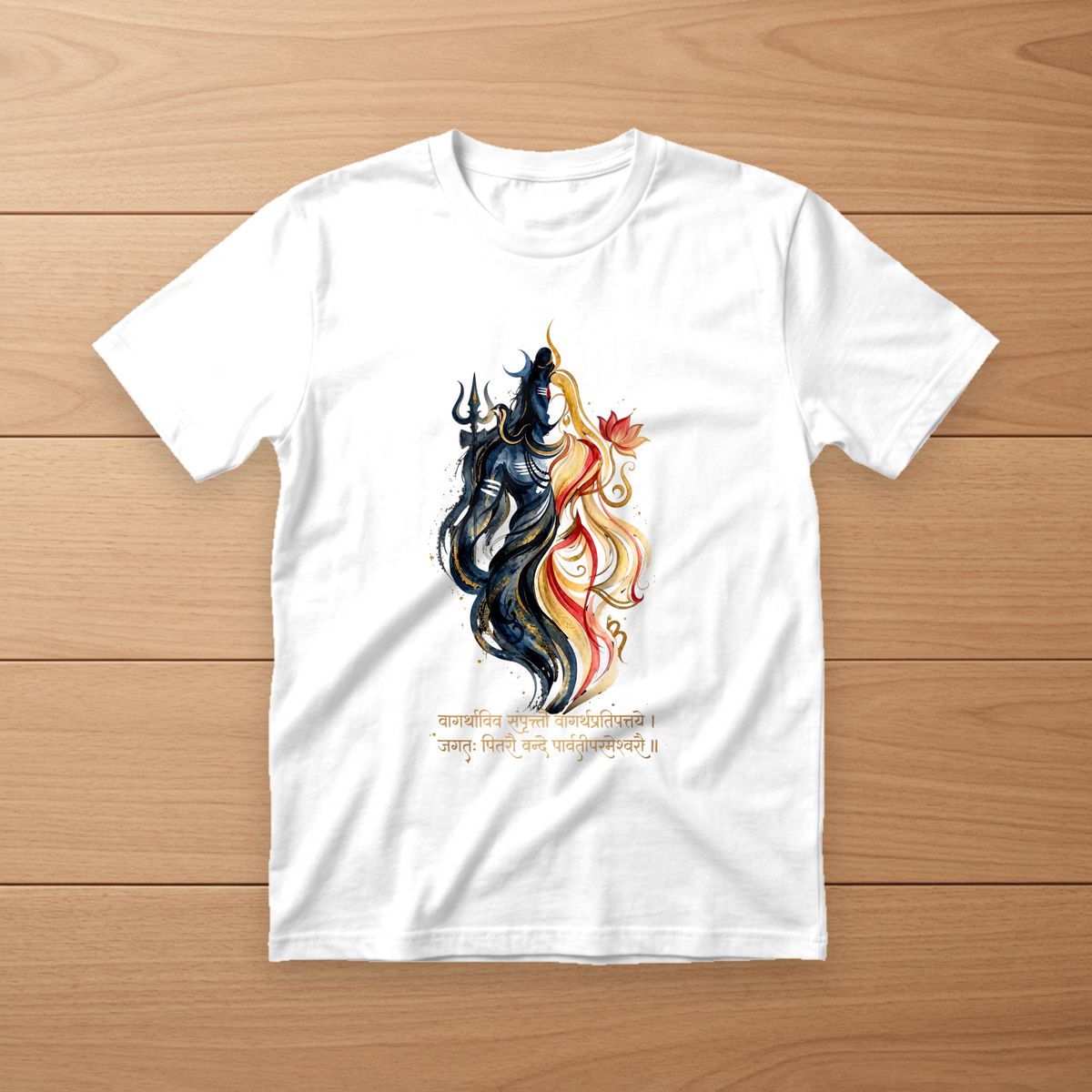 Ardhnarishwar Bhakti Spirituality Unisex T-Shirt
