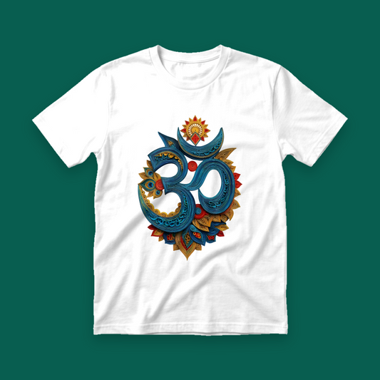Om Threads Bhakti Spirituality Unisex T-Shirt