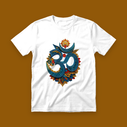 Om Threads Bhakti Spirituality Unisex T-Shirt
